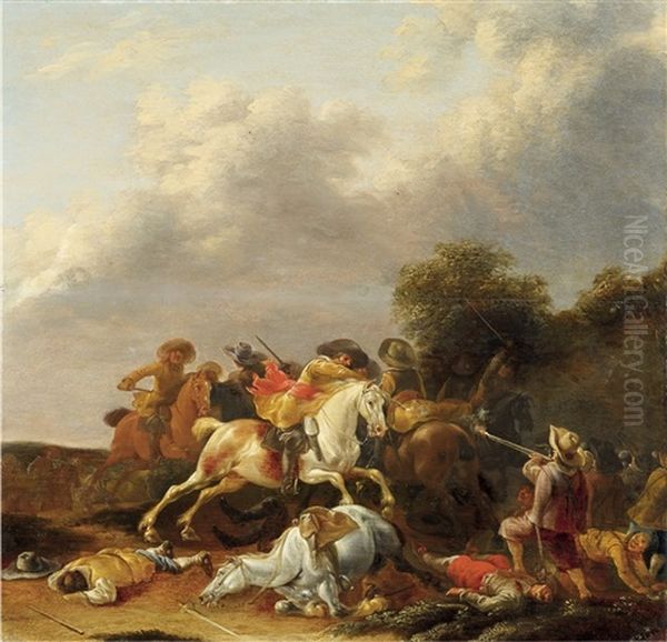 A Cavalry Skirmish - view 1