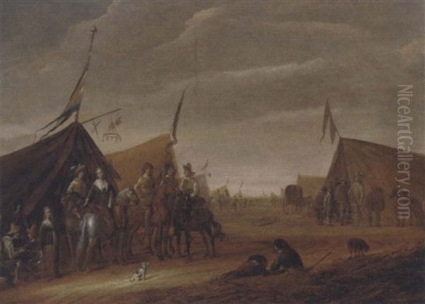 A Military Encampment - view 1