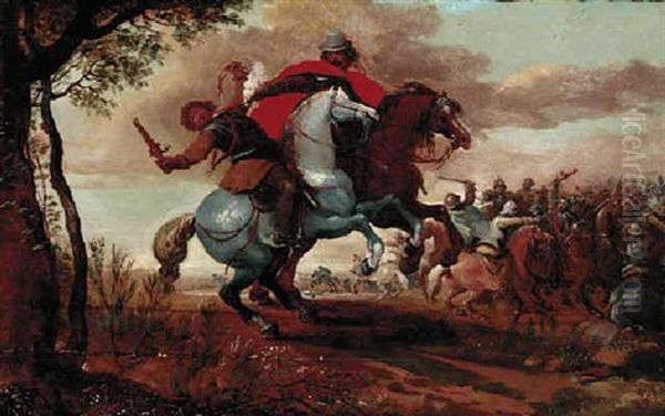 A Cavalry Skirmish - view 1