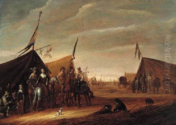 Cavalrymen At An Encampment - view 1