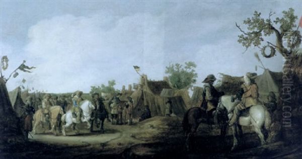 A Military Encampment - view 1