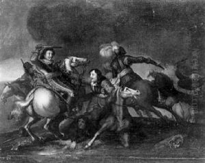 Choc De Cavalerie by Palamedes Palamedesz. (Stevaerts, Stevens)