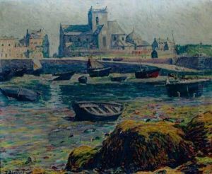 Le Port De Barfleur by Paul Blanvillain