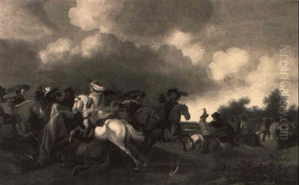 A Cavalry Skirmish - view 1