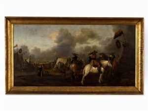 Army Camp by Palamedes Palamedesz the Younger
