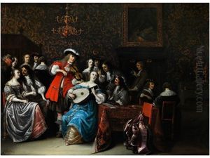 Hauskonzert In Hofischem Interieur by Anthonie Palamedesz
