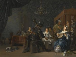 A Musical Party With An Allegory Of The Five Senses