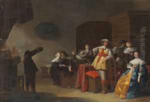 Elegante Gesellschaft by Anthonie Palamedesz