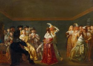 A Masquerade Ball by Anthonie Palamedesz
