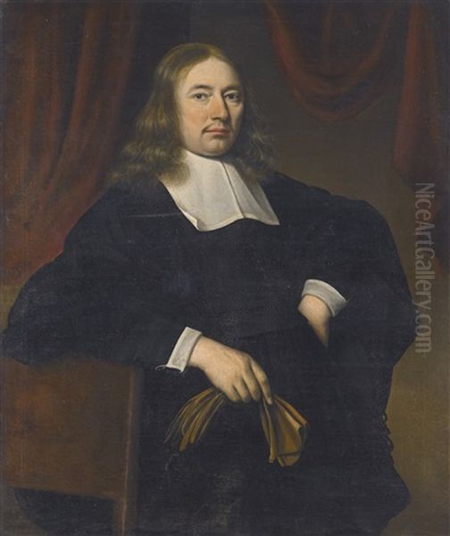 Portrait Of A Gentleman And His Wife, Probably Members Of The Snoeck Or Hasselaer Families (pair) - view 1