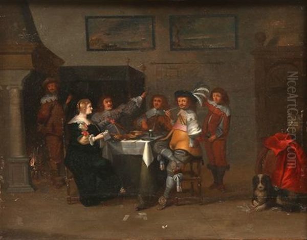 L'heureux Repas Dans Un Interieur - view 1