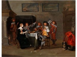 Hollandische Tischgesellschaft by Anthonie Palamedesz