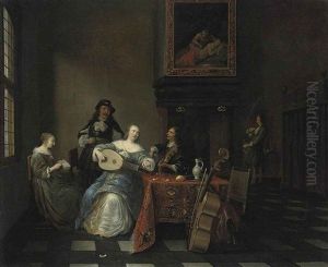 Elegant Company Making Music In An Interior Elegant Company Making Music In An Interior