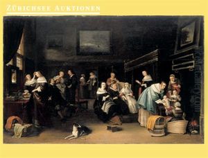 Elegante Burgerfamiliengesellschaft by Anthonie Palamedesz