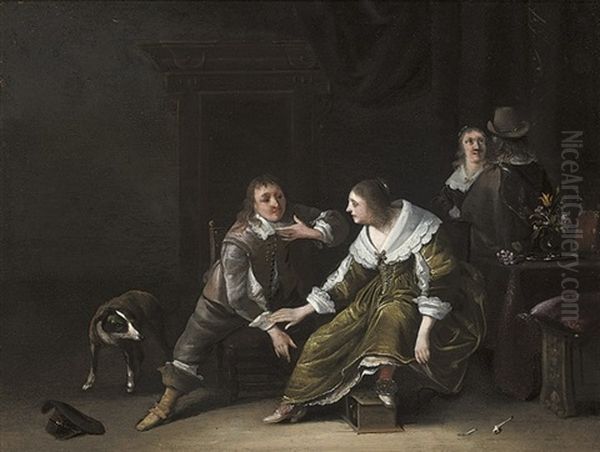 Elegant Figures In An Interior - view 1
