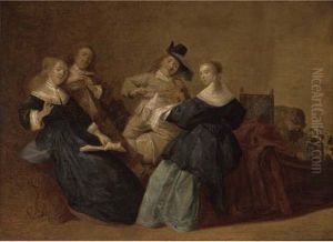 Elegant Company Making Music In An Interior Elegant Company Making Music In An Interior