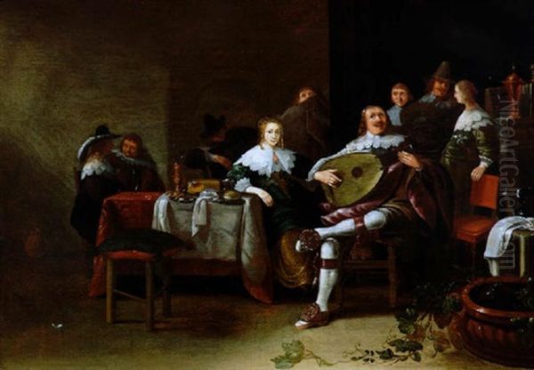 Elegante Musizierende Gesellschaft - view 1