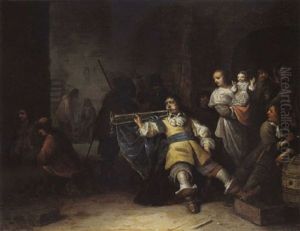 A Kortegaardje, Soldiers Smoking And Making Music