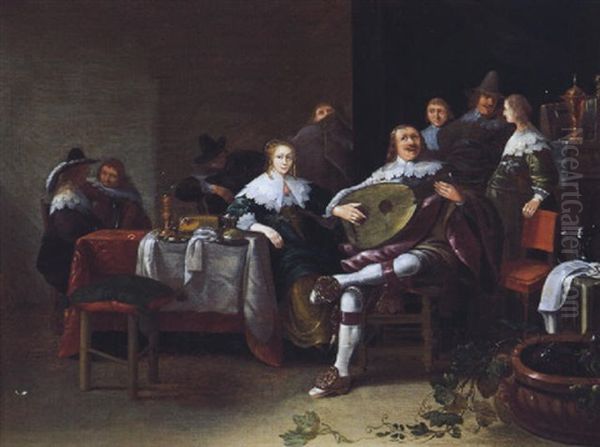 Elegante Musizierende Gesellschaft - view 1