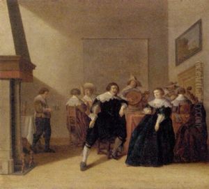 An Interior With A Music Party by Anthonie Palamedesz