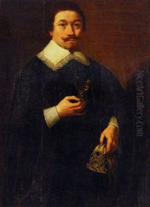 Portrait Of A Gentleman, Age 35 Holding A Roemer And A Glove