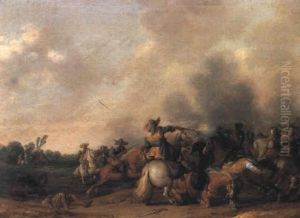 Cavalry Battle by Anthonie Palamedesz