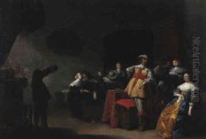 Elegante Gesellschaft by Anthonie Palamedesz