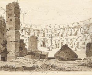 Das Innere Des Colosseums In Rom by Arthur Blaschnik