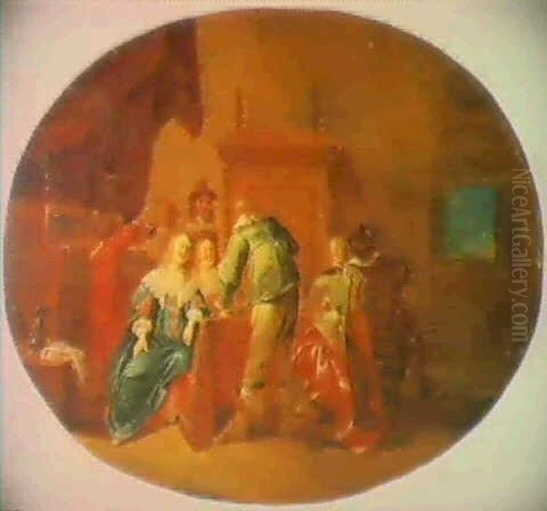 Elegante Gesellschaft In Einem Interieur - view 1