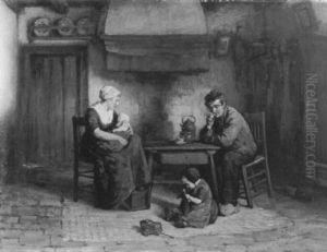 Familiengluck by Johannes Jacobus Paling