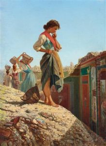 Ruins Of Pompeii by Filippo Palizzi