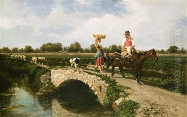 Campagna Di Sarno Con Contadini (+ Campagna Di Sarno Con Famiglia Di Contadini; 2 Works) - view 1