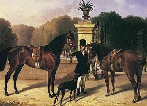 Gentiluomo Con Cavalli E Levriero