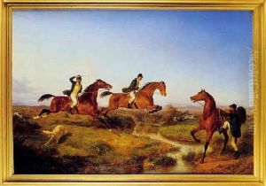 Scene De Chasse Dans La Campagne Napolitaine