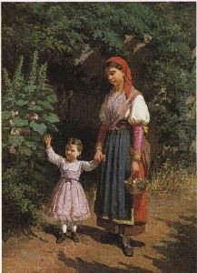Il Saluto by Filippo Palizzi