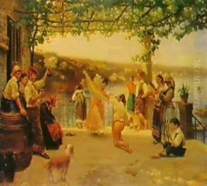 Une Apres-midi Au Pausilippe by Filippo Palizzi