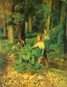 Il Canto Del Grillo by Filippo Palizzi
