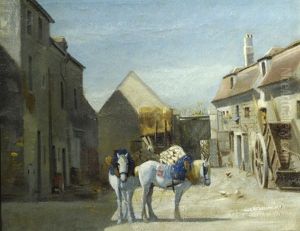 Cortile by Francesco Paolo Palizzi