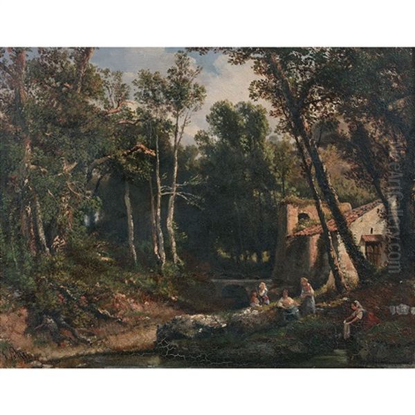 Lavandieres Dans Le Sous-bois - view 1