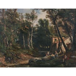 Lavandieres Dans Le Sous-bois
