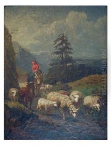 Retour De Troupeau by Giuseppe Palizzi