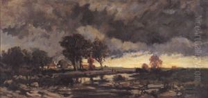 Paysage Au Soleil Couchant Paysage Au Soleil Couchant