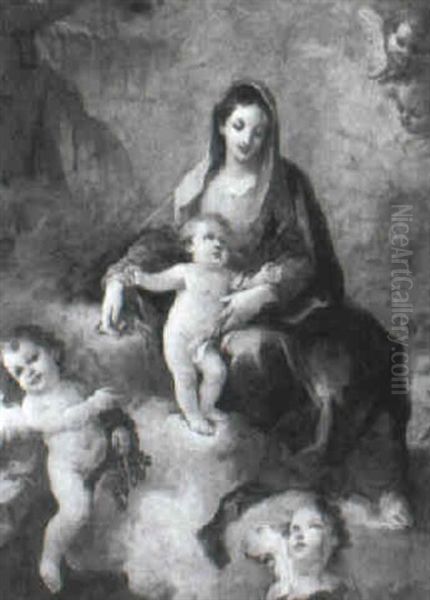 The Madonna And Child With Putti - view 1