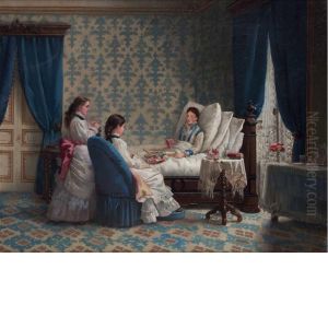 Tending To Mother by Edwin Howland Blashfield