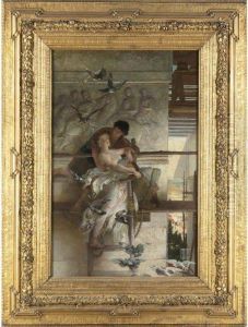Under The Temple Eaves by Edwin Howland Blashfield