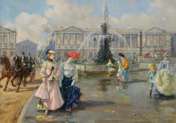 La Place De La Concorde (+ Port Dauphine, Bois De Boulogne, Lrgr; 2 Works) - view 1