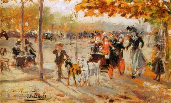 Carriage Ride In The Tuileries Gardens, Paris - view 1