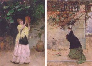 A Spanish Dancer by Joaquin Pallares y Allustante