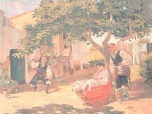Escena Costumbrista by Joaquin Pallares y Allustante