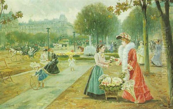 The Flower Seller, Paris - view 1